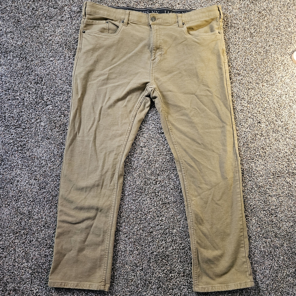 Jachs NY Men's 5‎ Pocket Straight Fit Pants 40x30 Flex Waistband Item #1776788